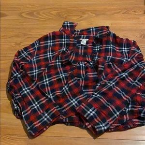Forever 21 Flannel Cropped